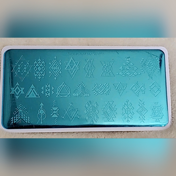 NEW Geometric Pattern Stamping Plate Big Bang Beauty XL-055 - Picture 10 of 11
